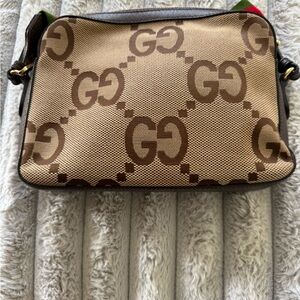 Gucci Beige and Brown Crossbody Bag